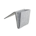 Kikkerland Small Grey Felt Pocket Caddy for Storage - Organization Essentials for Bed, Couch, Home - Holder for Magazines, Books