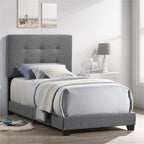 Intercon Addyson Twin UPH Bed Platform, Gray