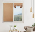Pi Blackout Door Curtain,Privacy Tie Up Shade Thermal Insulated Small Door Curtain For Classroom/Sliding Door/Front Door 1 Panel (W34Xl40,Cappuccino)