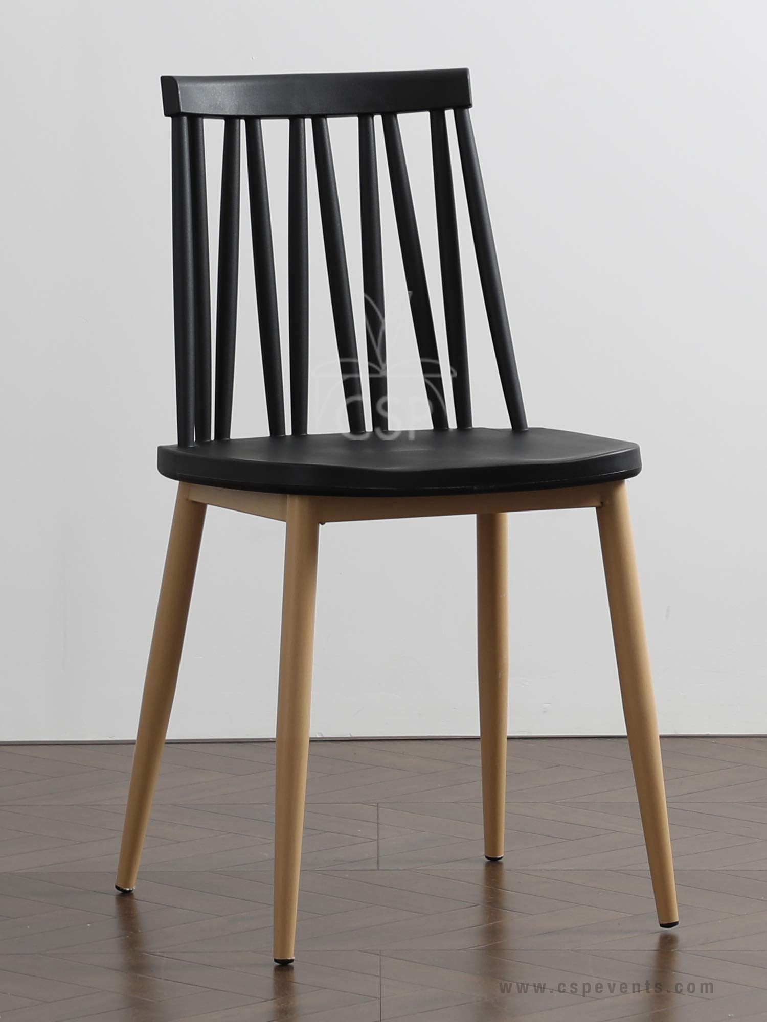 Commercial Seating Products Black Windsor Dining Chairs