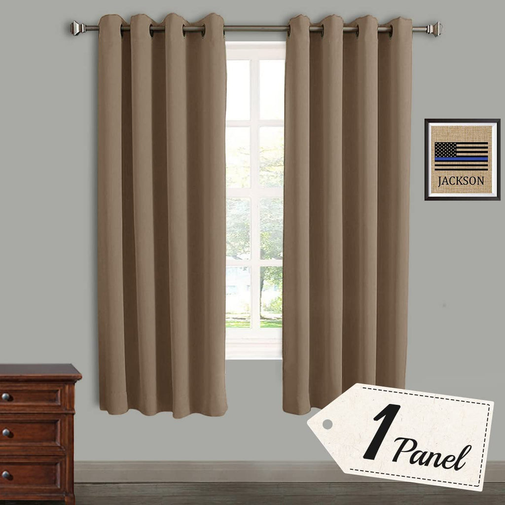 Rose Home Fashion Blackout Thermal Insulated Curtain - Antique Bronze Grommet Top for Bedroom or Living Room,Grommet Curtain, So