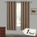 Rose Home Fashion Blackout Thermal Insulated Curtain - Antique Bronze Grommet Top for Bedroom or Living Room,Grommet Curtain, So