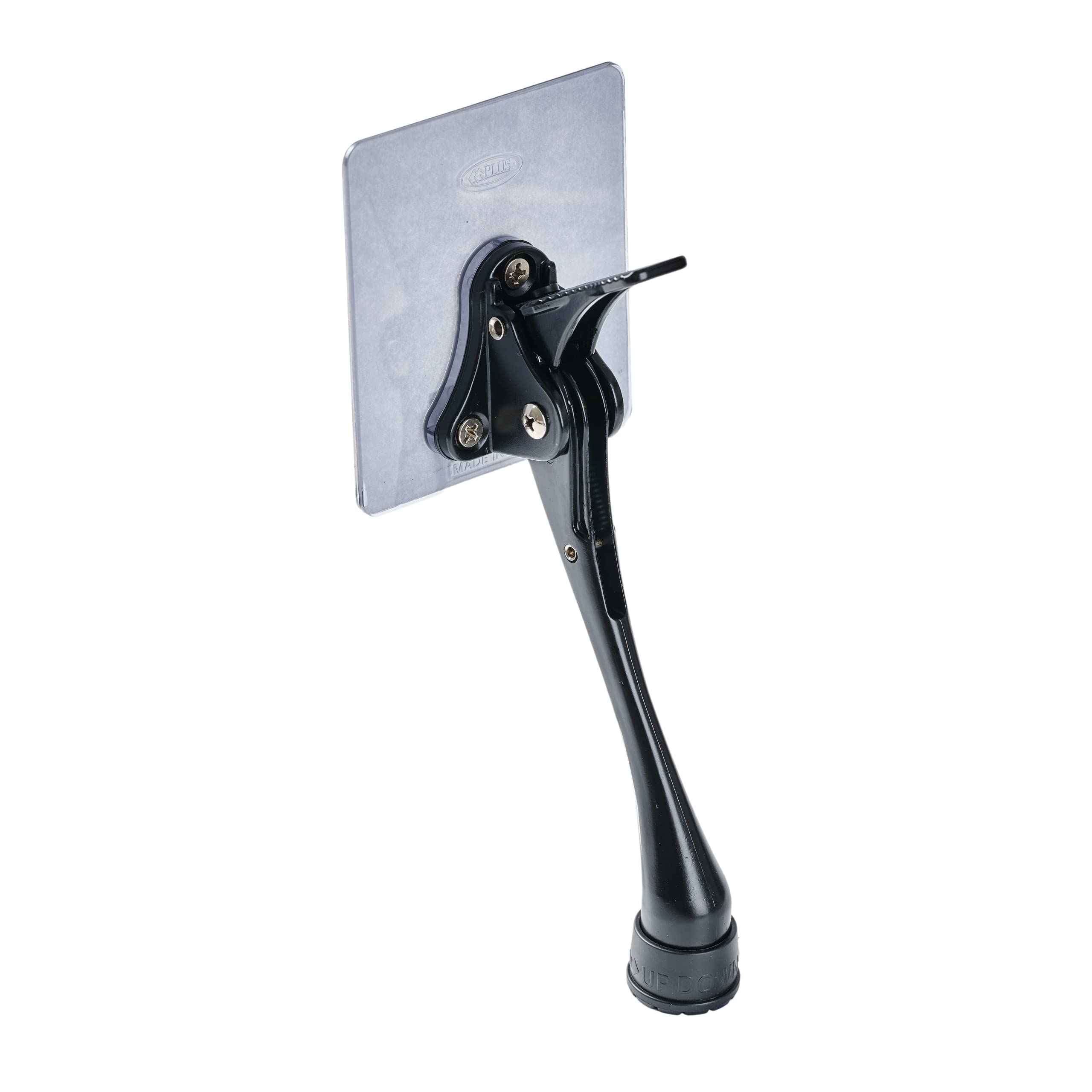 Home&I No Drilling Kick Down Door Stopper, Large Self Adhesive Screw Bracket,Plate,Commercial Heavy Duty Door Kick Stopper,Heigh