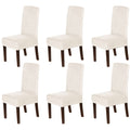 H.VERSAILTEX Dining Chair Covers Velvet Stretch Chair Covers for Dining Room Set of 6 Parson Chair Slipcovers Chair Protectors C