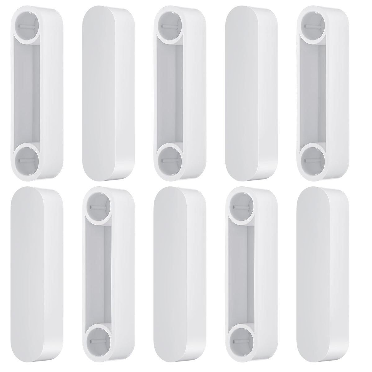 Wonderjune 10 Pcs Plastic Rod Spacer Cap Closet Rod End Caps Wire Shelf End Caps Closet System Parts Shelf Caps for Wire Shelves