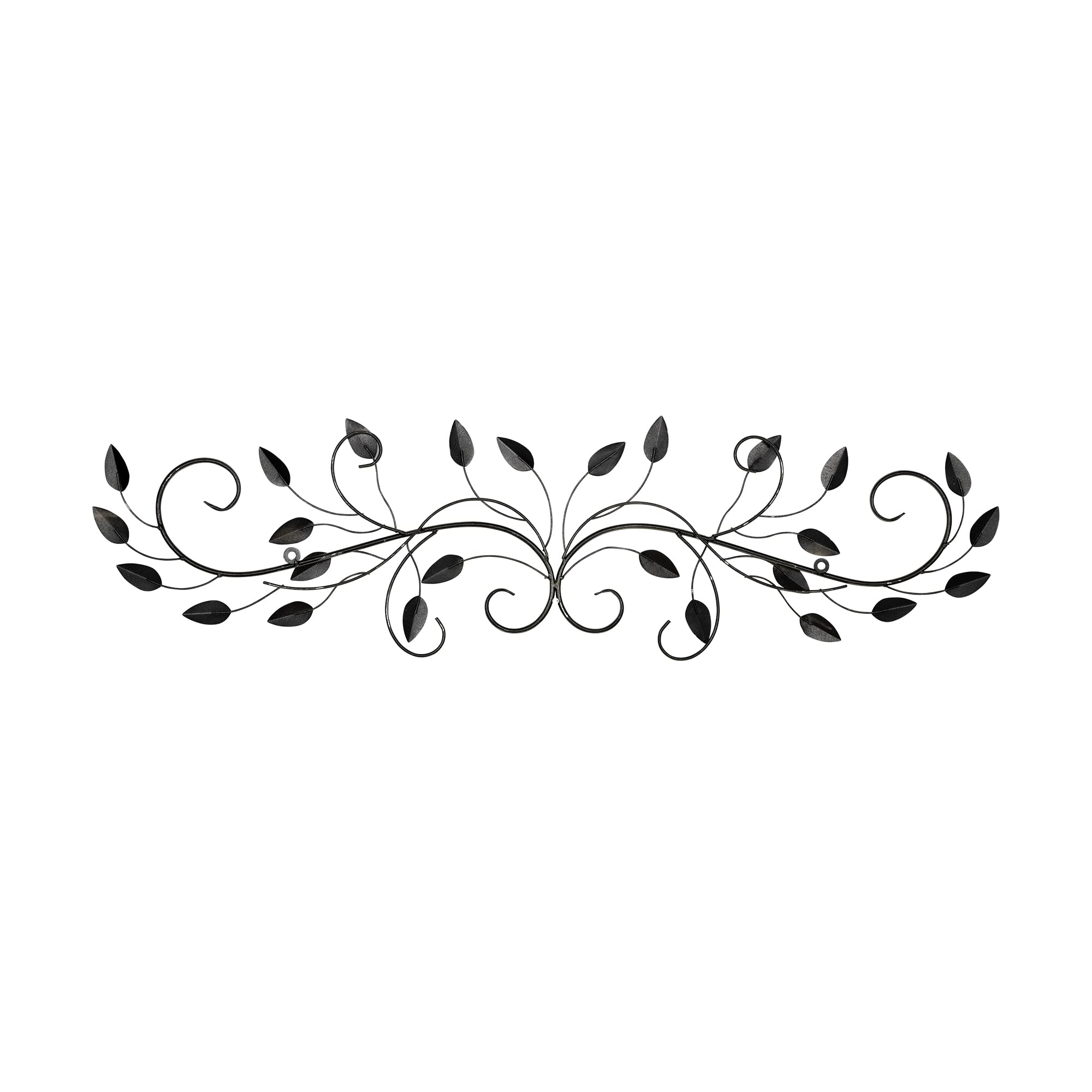 Stratton Home Decor Shd0065 Patina Scroll Leaf Wall Decor, 40.00 W X 1.00 D X 10.00 H