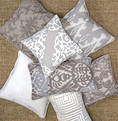 Kosas Home Fay Accent Pillow, 22x22, Gray