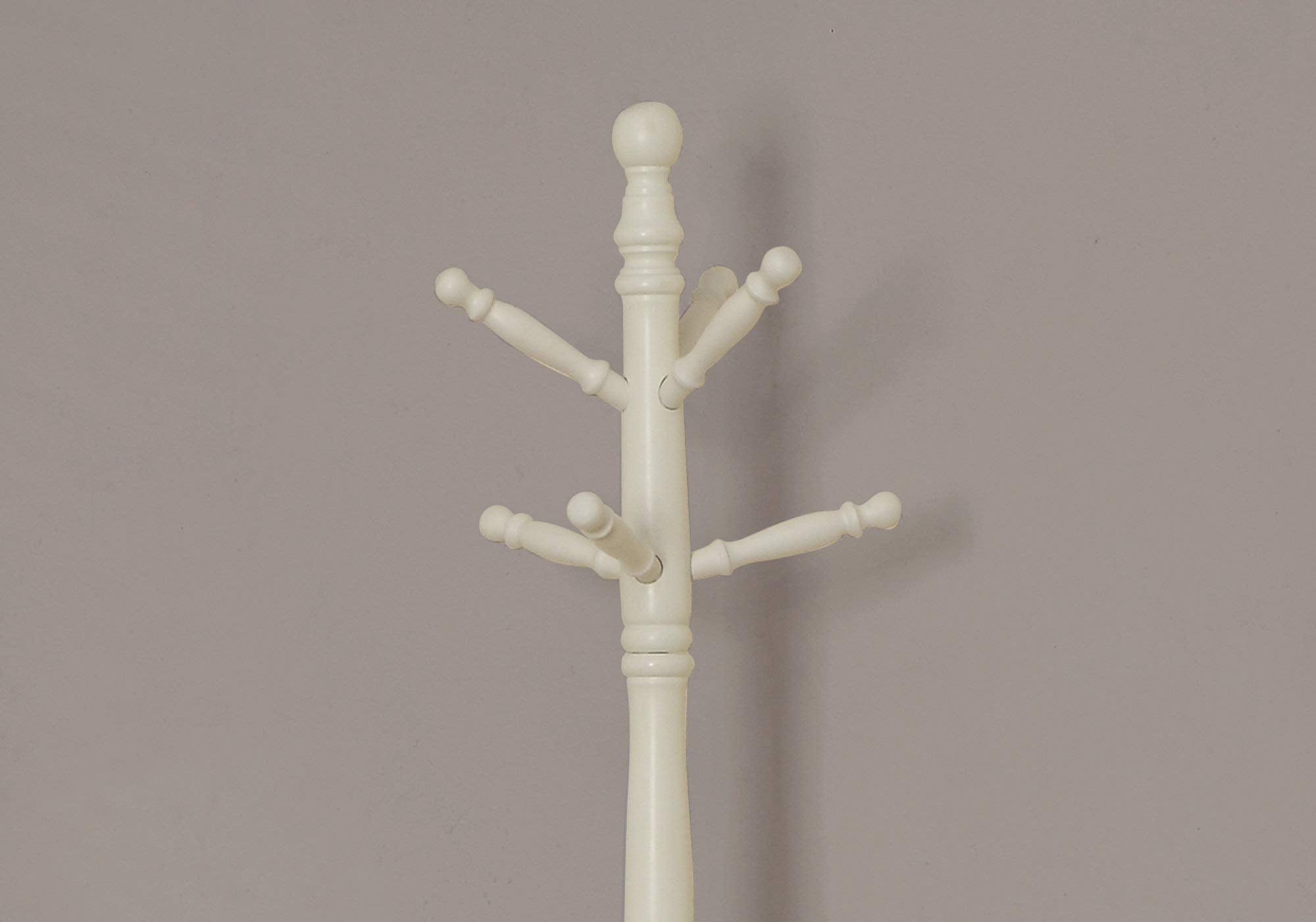 HomeRoots Solid Wood Coat Rack - 72' H/Antique White Wood Traditional Style