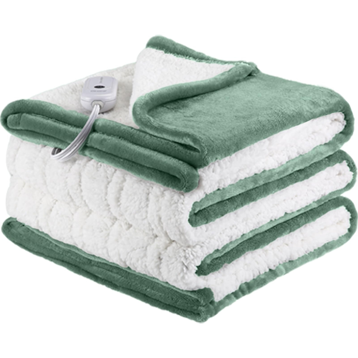 Heated Blanket Twin Size - 62''X84'' Twin Size Electric Blanket With 5 Heating Levels & 10 Hours Auto Off, Fast Heating Blanket