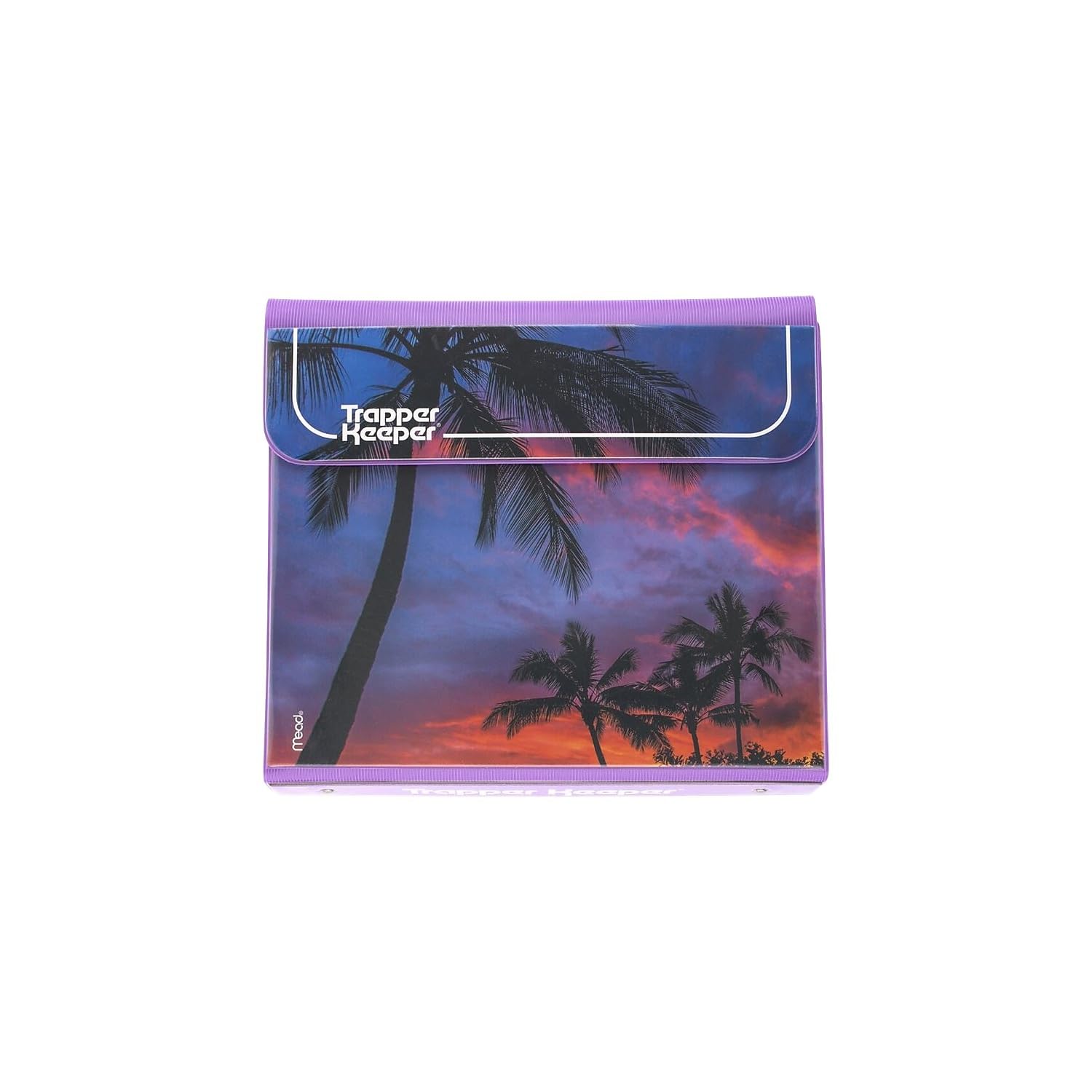 Trapper Keeper Binder, Retro Design, 1 Inch Binder, 2 Folders And Extra Pocket, Metal Rings And Spring Clip, Secure Storage, Pal
