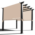 Alion Home Waterproof Pergola Covers - Pergola Replacement Canopy - Universal Replacement Canopy For Pergola (14' L X 10' W, Bei