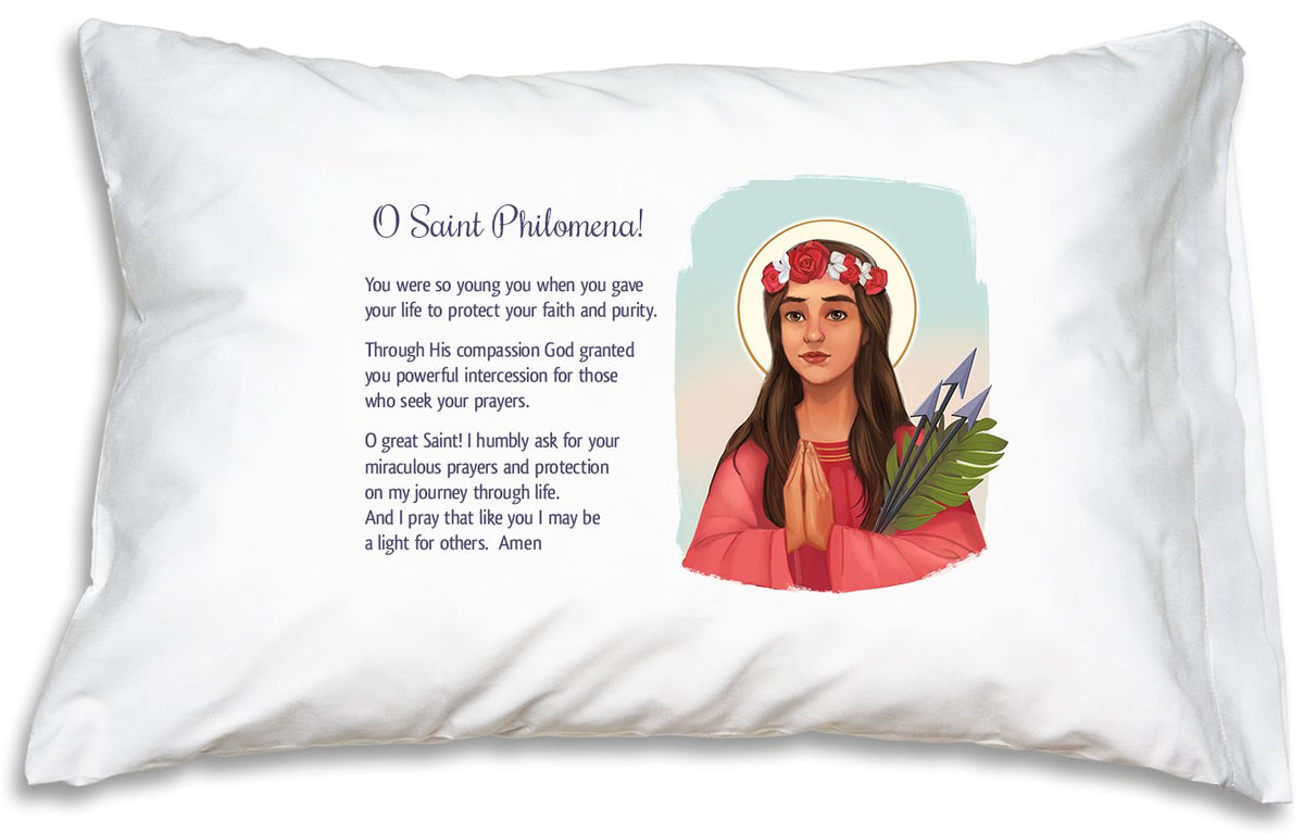 St Philomena Prayer Pillowcase