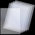 Teling 5 Pcs 8 1/2' X 11' Rigid Print Protectors Clear Rigid Sleeve Plastic Paper Page Protectors Clear Sheet Cover Photo Plas