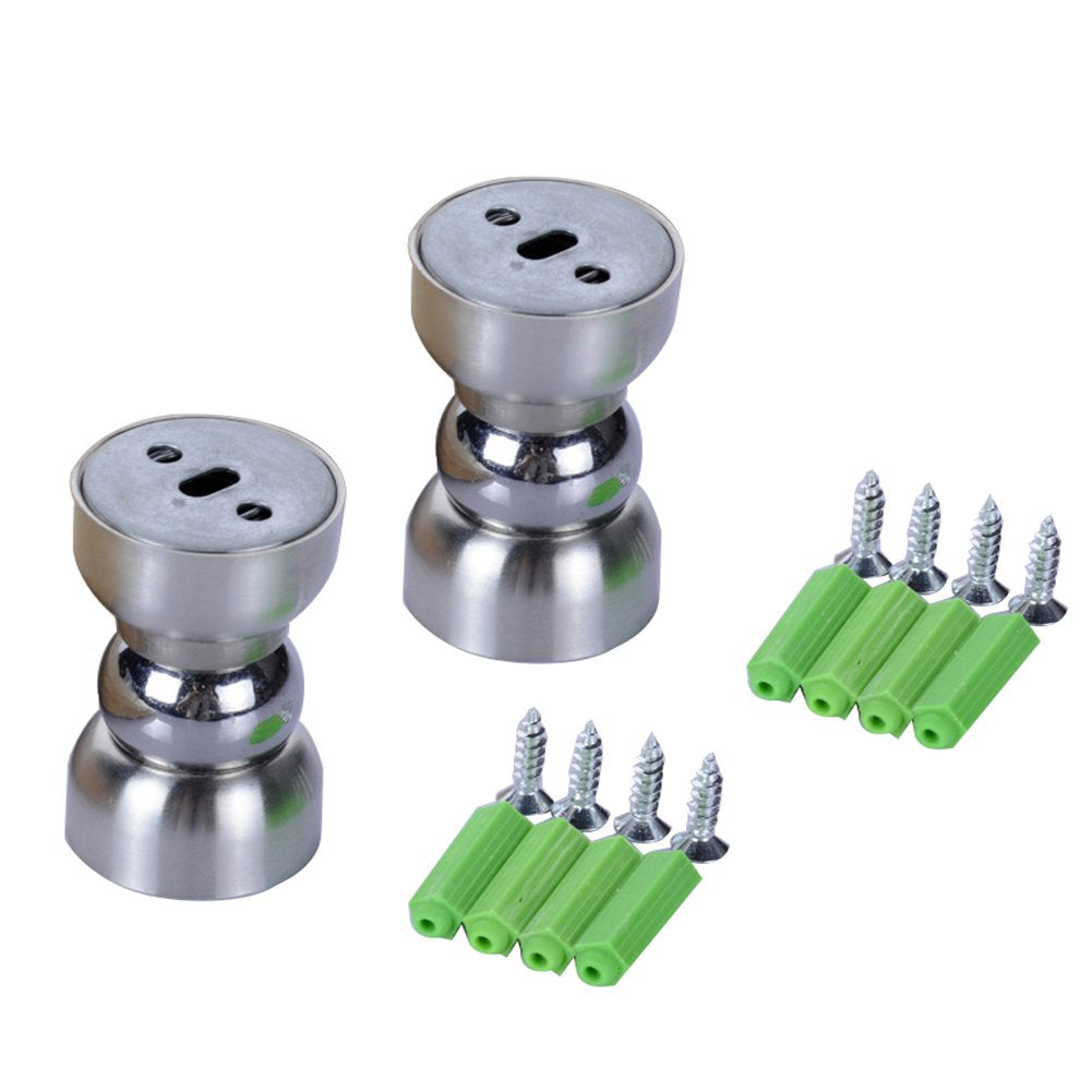 Mini Powerful Magnetic Doorstop,Cucumis 2 Pcs Stainless Steel Door Magnetic Door Stopper Heavy Duty Magnetism Door Holder For Be