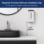 AIKE AK1205S Automatic Soap Dispenser Stainless Steel Off White 24oz