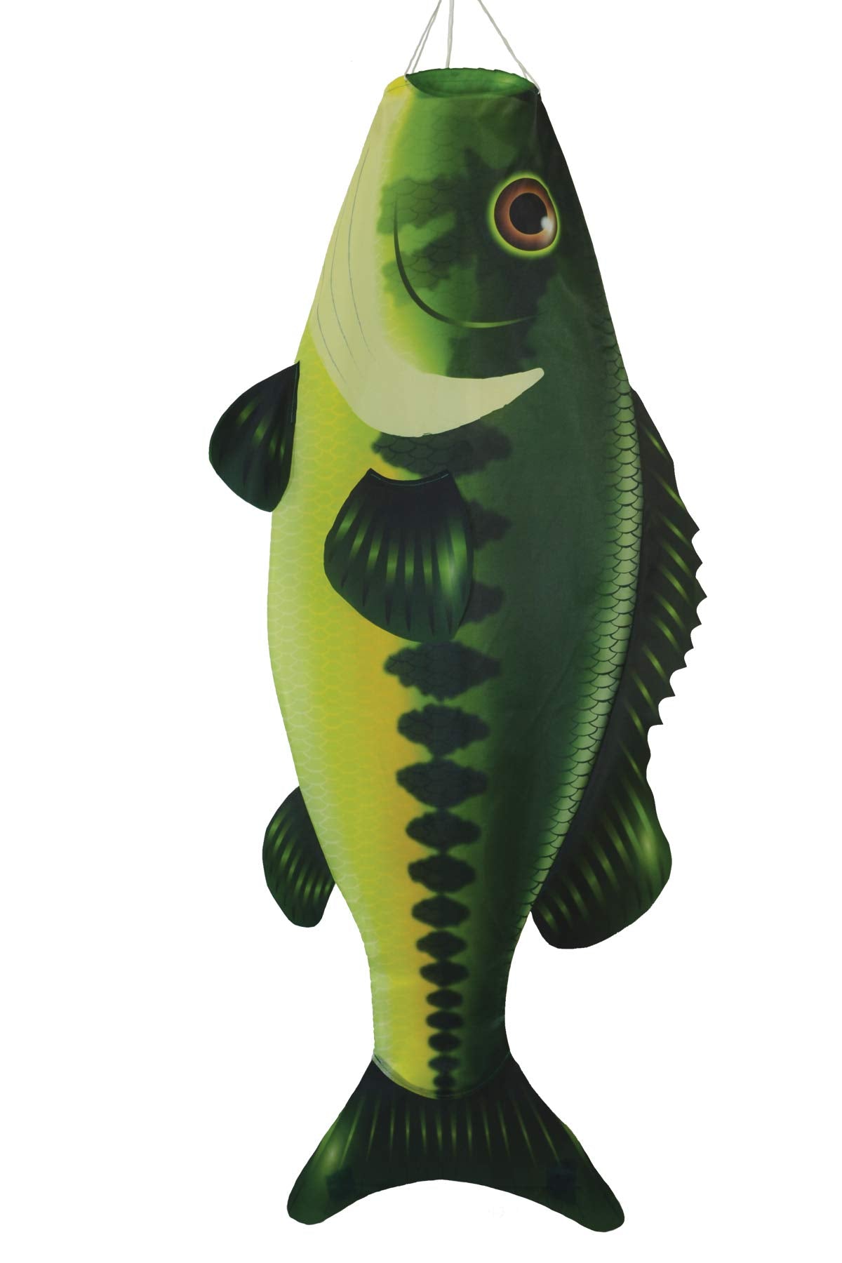 In The Breeze 5115 - Bass Fish Windsock-Hanging Outdoor Decoration, 48'