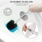 Ixo Toilet Brush And Holder, 2 Pack Toilet Brush With 304 Stainless Steel Long Handle, Toilet Bowl Brush For Bathroom Toilet-Erg