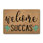 Funny Welcome Doormat For Entrance Way Indoor Front Porch Decor Small Rugs Welcome Succas Cute Cactus Personalized Funny Home De