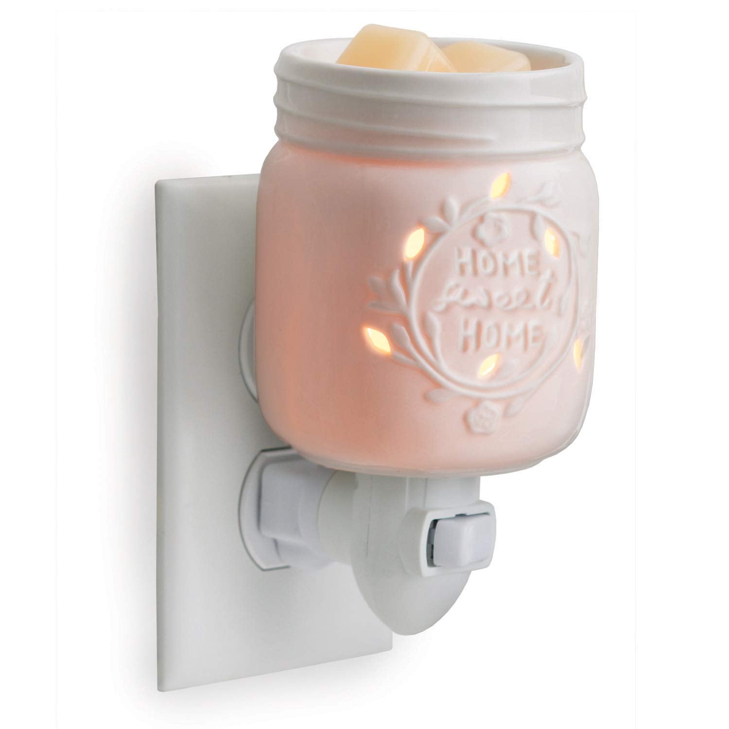 Candle Warmers Etc Pluggable Fragrance Warmer- Decorative Plug-in for Warming Scented Candle Wax Melts and Tarts or Fragrance Oi