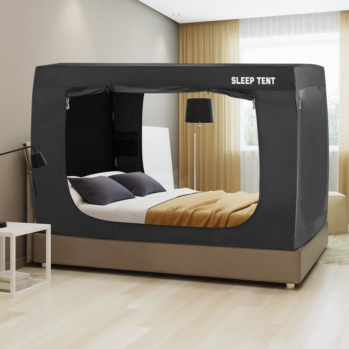 Borna Bed Tent Bed Canopy Full Size For Adult And Kids,Portable Sleeping Tents Dream Tents Indoor For Kids And Adult, Breathable
