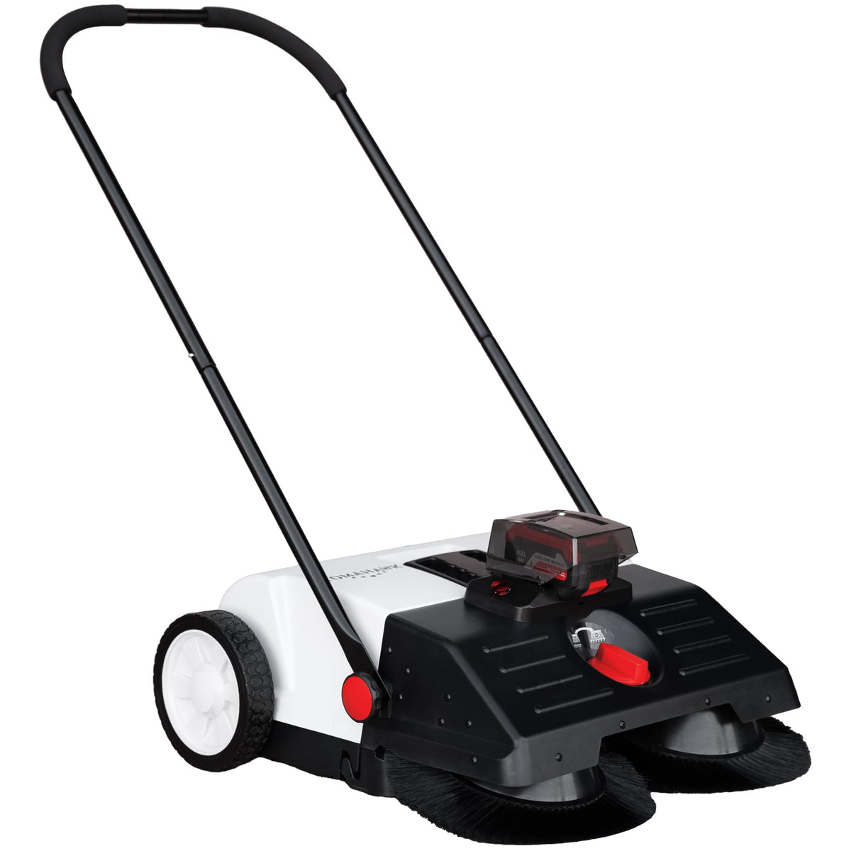 22 Battery Powered Push Sweeper with Double Brush System 18V LithiumIon