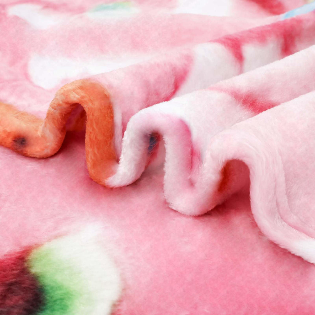 Bnuitland Pink Donut Blanket,300Gsm Double Sided Giant Funny Gift Throw With Donut Pouch,Realistic Super Soft Taco Food Blanket,