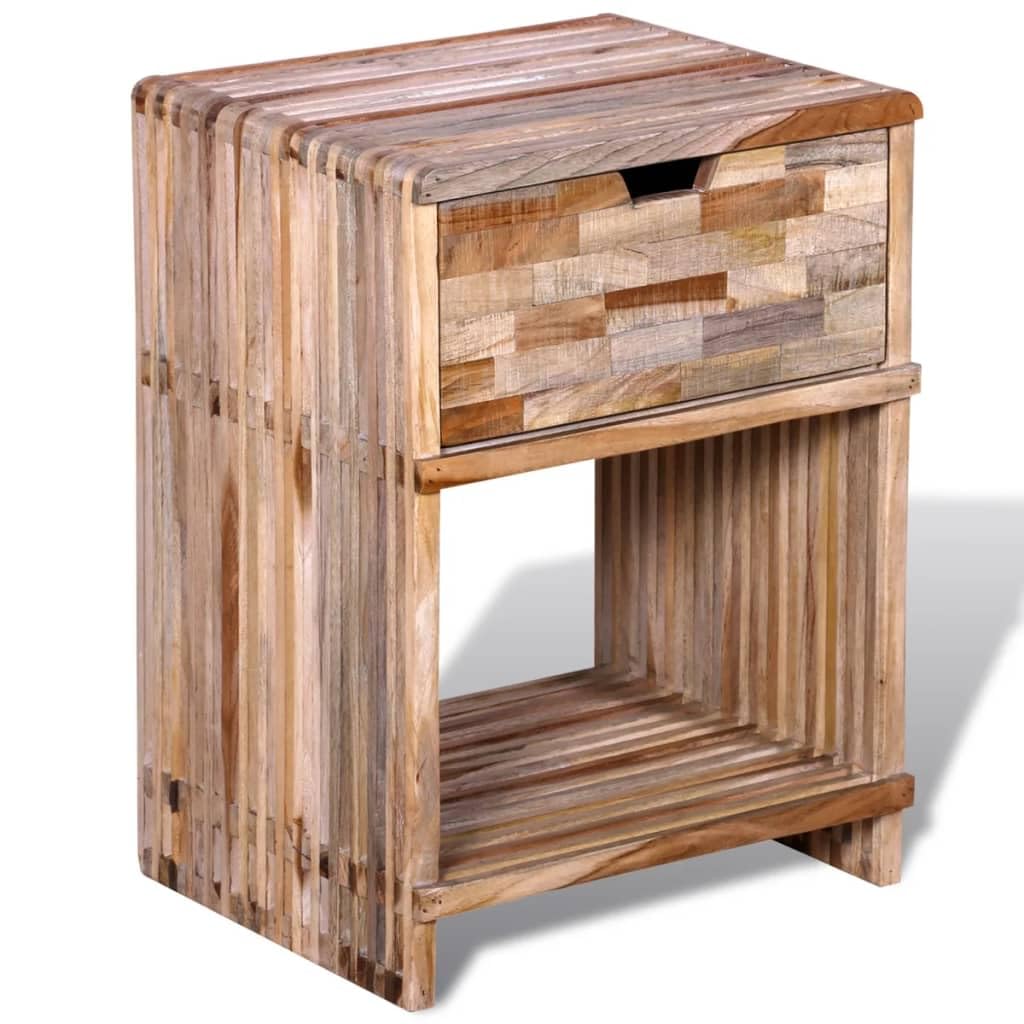 vidaXL Nightstand with Drawer