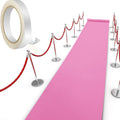 Carpet Runner Runway Rug 55gsm Thickness with 1 Piece Carpet Tape for Wedding Christmas Xmas Thanksgiving Outdoor Accessories, W