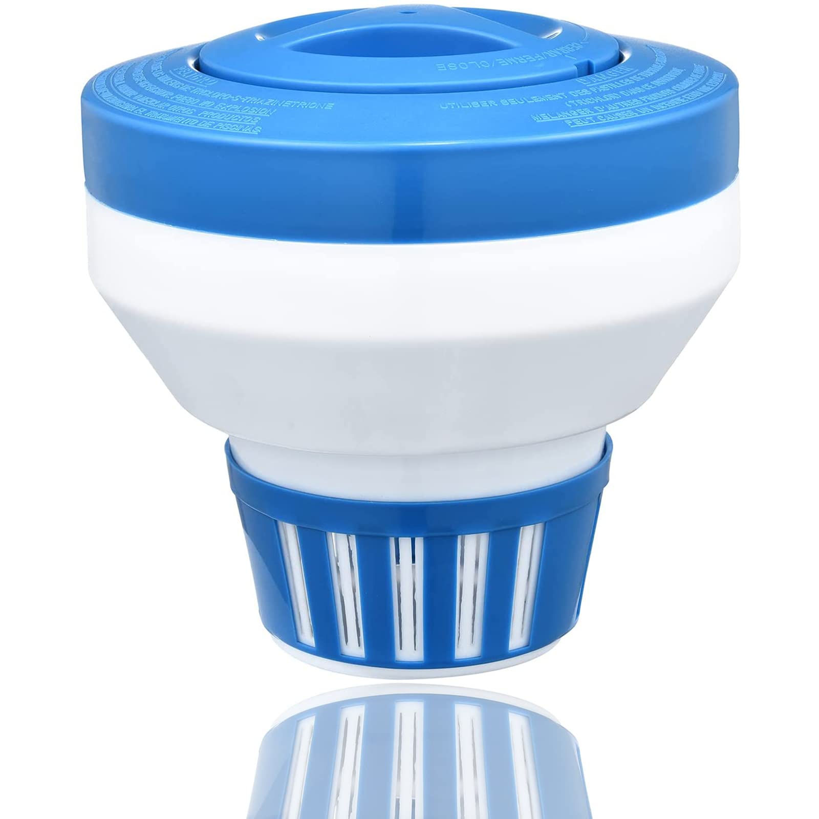 7.5' Chlorine/Bromine Floater, Large Floating Chlorine Dispenser For Chlorine Tablets 3 Inch, Optimal Pool Chlorinator With Adj