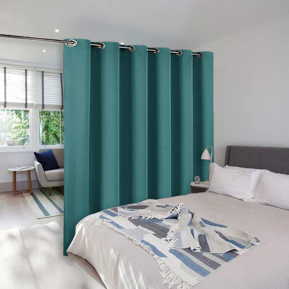 Nicetown Room Divider Curtain Screen Partitions, Blackout Curtain For Patio Sliding Glass Door, Premium Heavyweight Blackout Cur