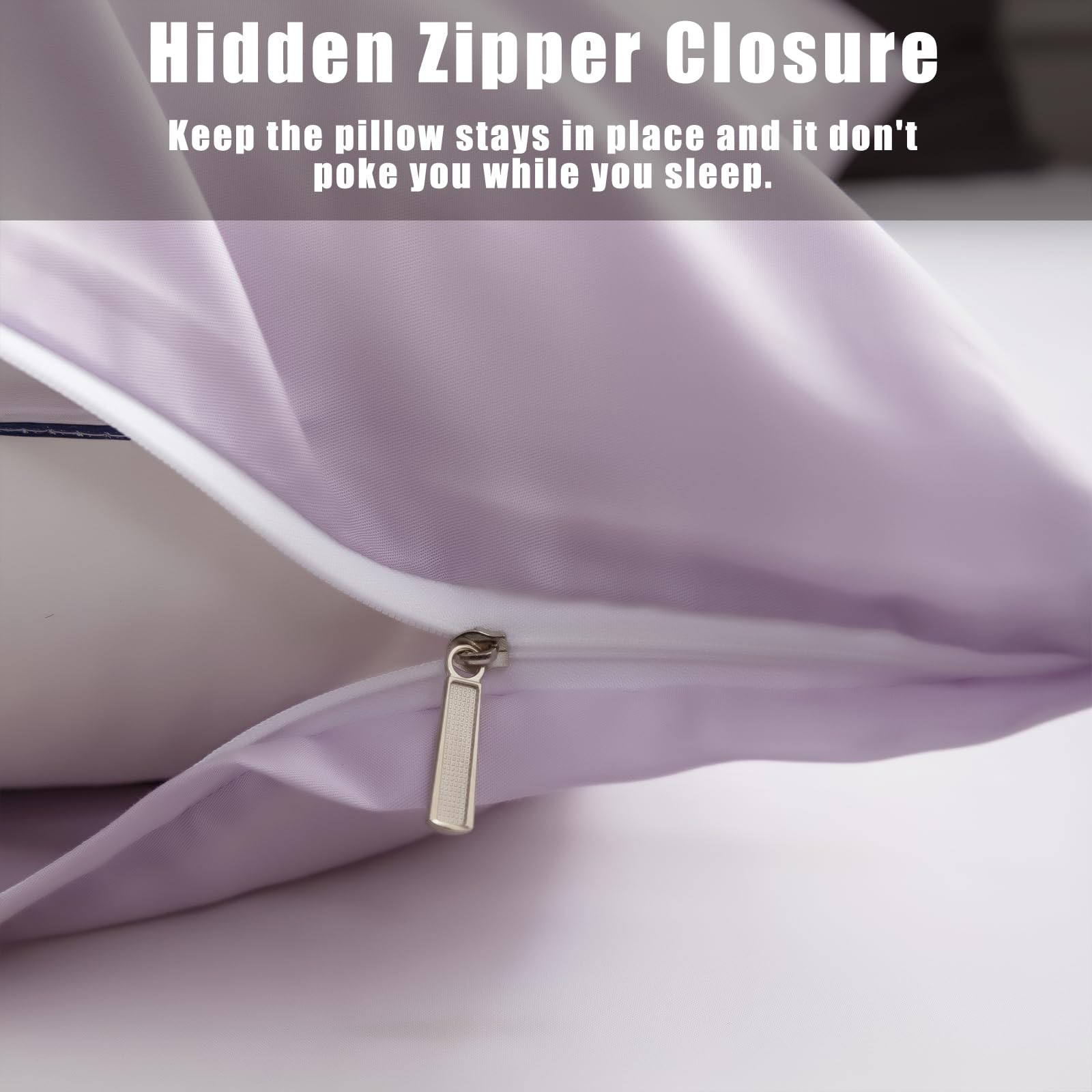 Telus Body Cooling Pillow Cases Cover, Bamboo Rayon Pillowcases With Zipper Closure, Cool And Breathable Pillow Case For Hot Sle