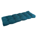 Blazing Needles Microsuede Tufted Bench Cushion, 51 x 19, Teal