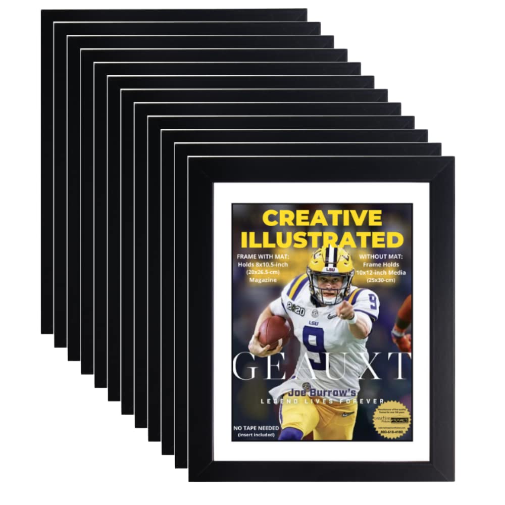 Creative Picture Frames 8 x 10.5 Sports Illustrated Magazine Display Frame, Suitable for 1994-Current Collectors Edition Sports