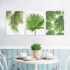 36Pcs Artificial Tropical Palm Leaves Large Size Bonus 2 Sheets/40Pcs Dot Glues,Fake Faux Palm Leaves Hawaiian Party Jungle Beac
