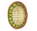 Indiana Crafts Oval Deep Cane Bamboo Basket | Fruit Gift Hamper Packing Kitchen Multipurpose Handmade Eco Friendly Cane Basket |