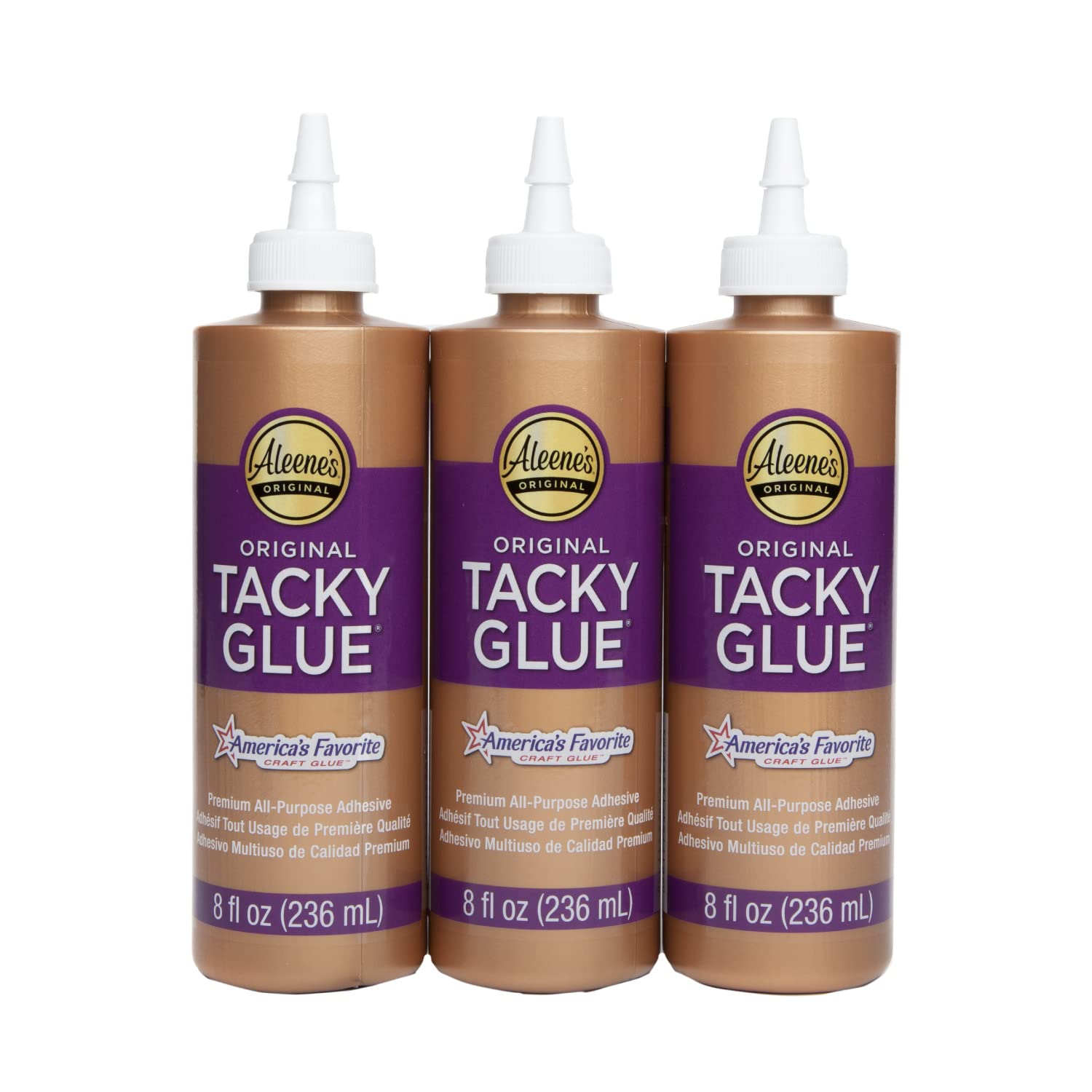 Aleene'S 3 Pack, 8 Oz Tacky Glue, 8 Fl Oz, Original Version 3 Count