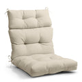 Eagle Peak Tufted Outdoor/Indoor High Back Patio Chair Cushion, Set Of 1, 46' X 22', Beige