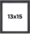 13x15 Shadow Box Frame Contemporary Black | 1'' Depth of Usable Space| Interior Size 13x15 or 15x13 Inches| UV Resistant Acrylic
