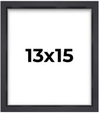 13x15 Shadow Box Frame Contemporary Black | 1'' Depth of Usable Space| Interior Size 13x15 or 15x13 Inches| UV Resistant Acrylic