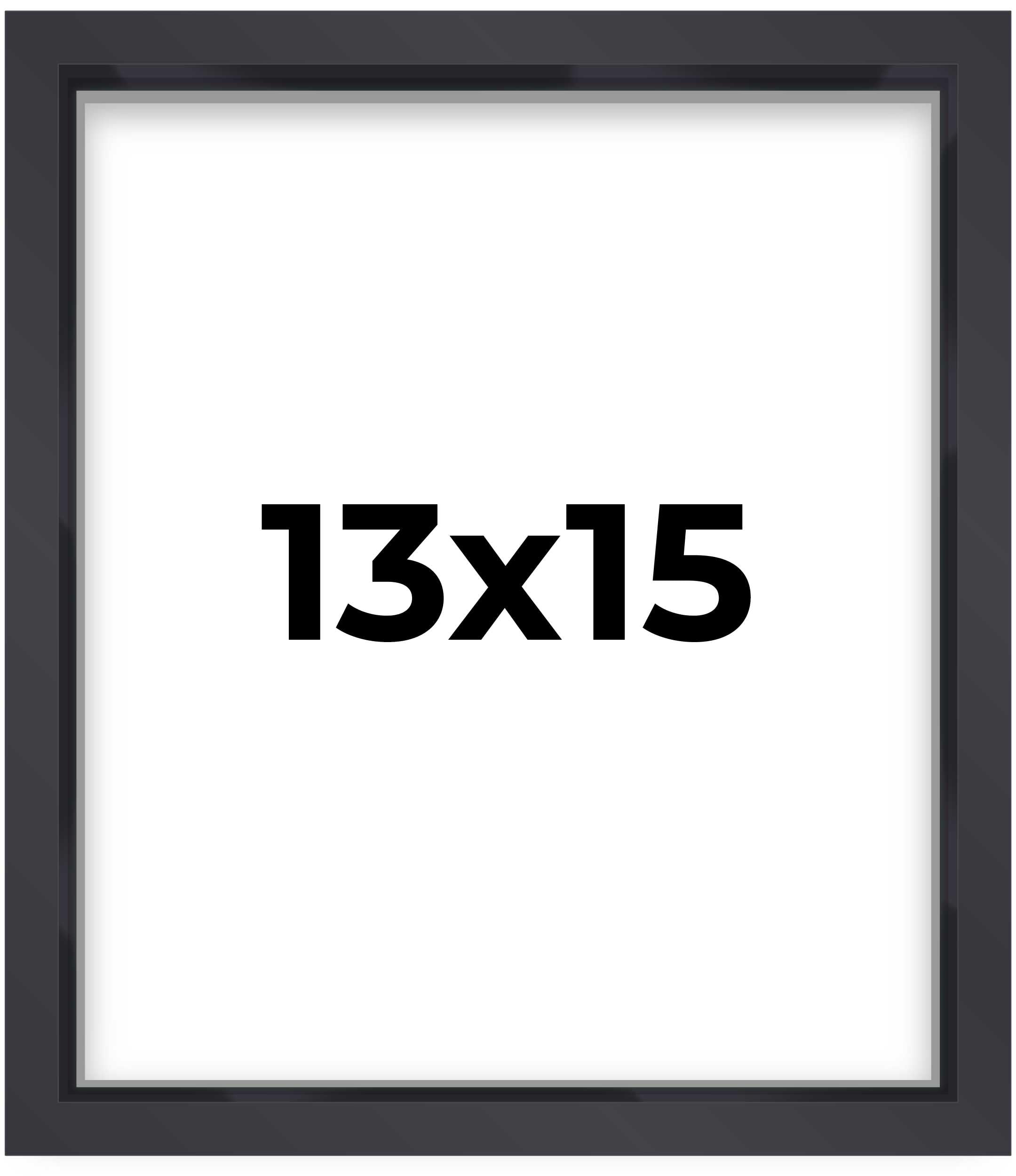 13x15 Shadow Box Frame Contemporary Black | 1'' Depth of Usable Space| Interior Size 13x15 or 15x13 Inches| UV Resistant Acrylic