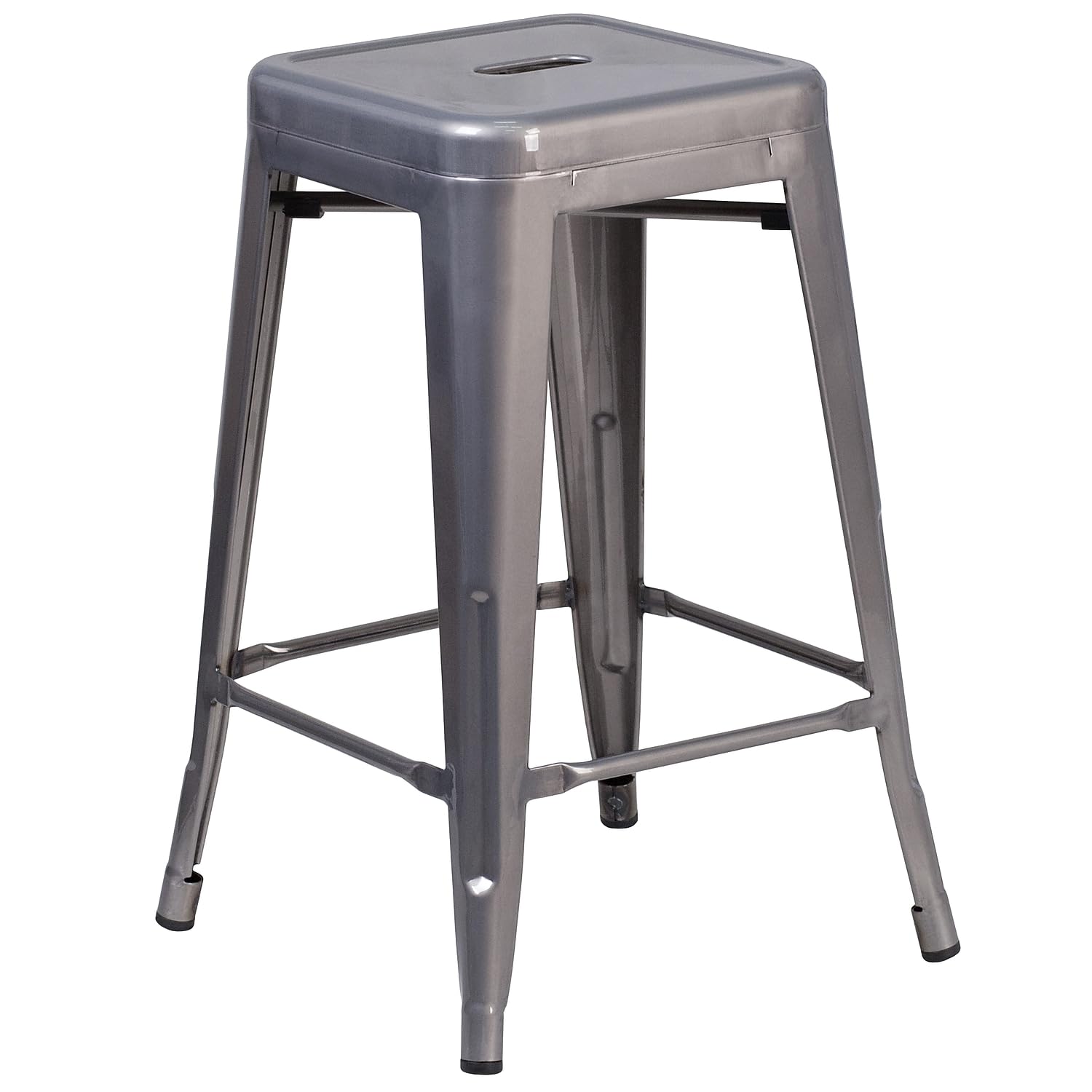Flash Furniture Backless Metal Counter Stool
