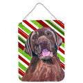 Caroline's Treasures SC9344DS1216 Labrador Candy Cane Holiday Christmas Wall or Door Hanging Prints Aluminum Metal Sign Kitchen 