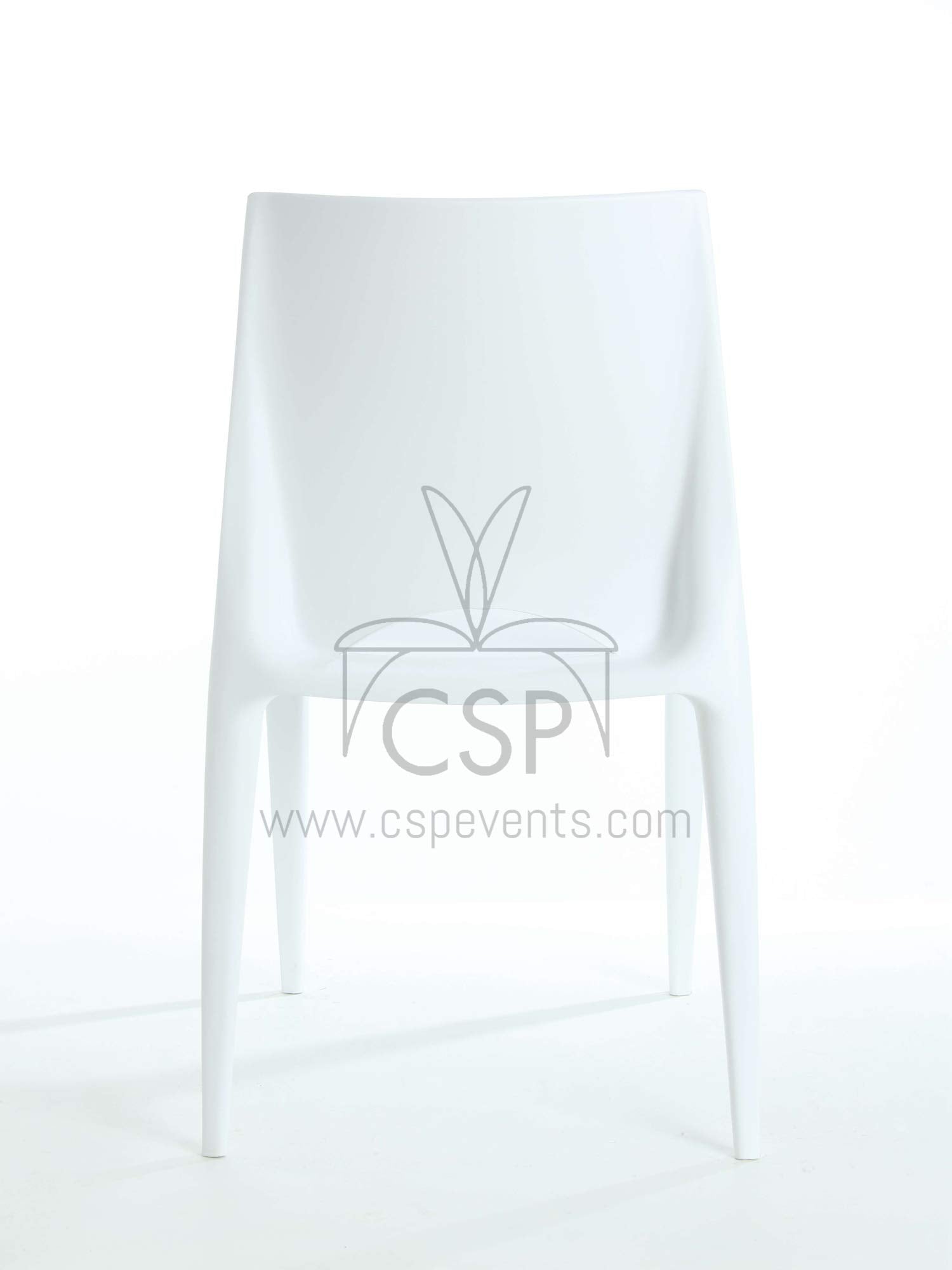 Commercial Seating Products Crescent White Dining Chairs