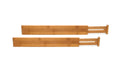 Lipper International 8896 Bamboo Wood Custom Fit Adjustable Kitchen Drawer Dividers, Set of 2