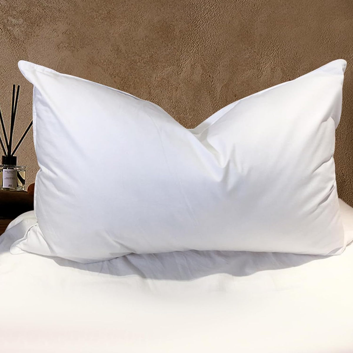 Bhz Goose Down Feather Pillow Standard Size, Luxury Hotel Alternative Collection Bed Pillow For Sleeping Firm Soft Support For S