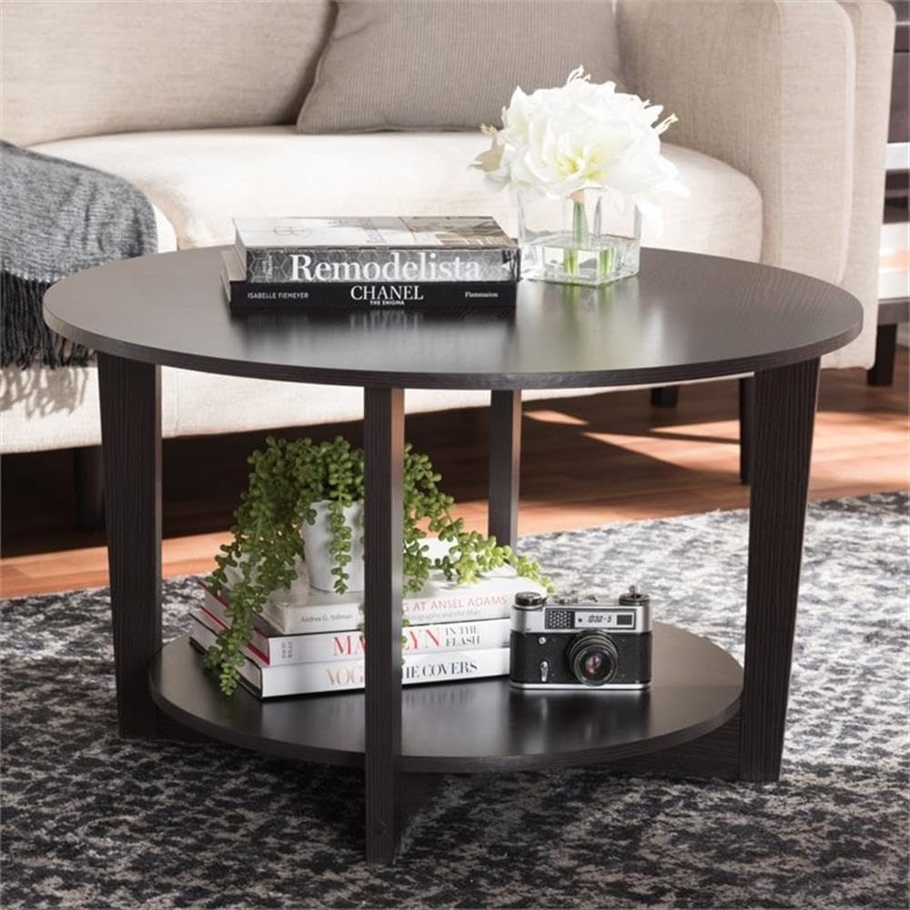 Baxton Studio Belina Coffee Table in Wenge Brown