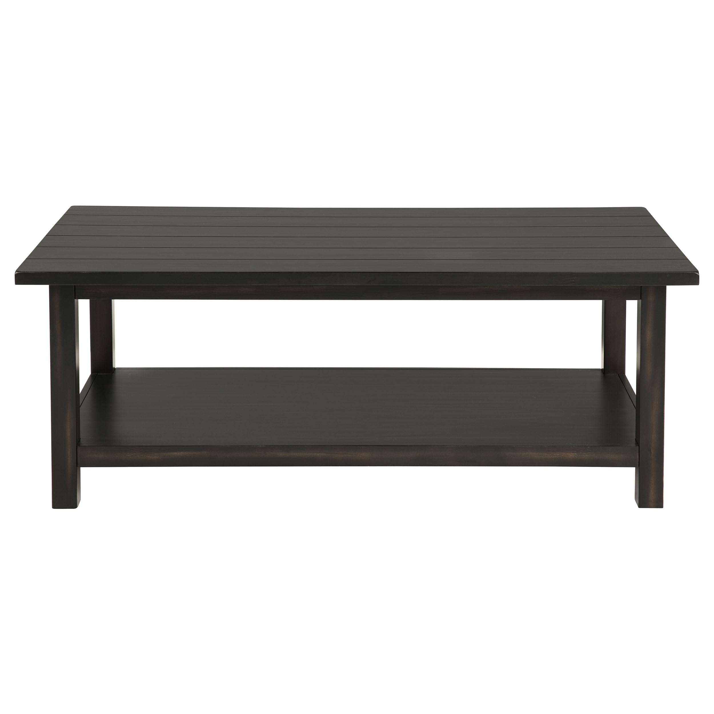 Coaster Home Furnishings Payne Wood Coffee Table with Shelf Java
