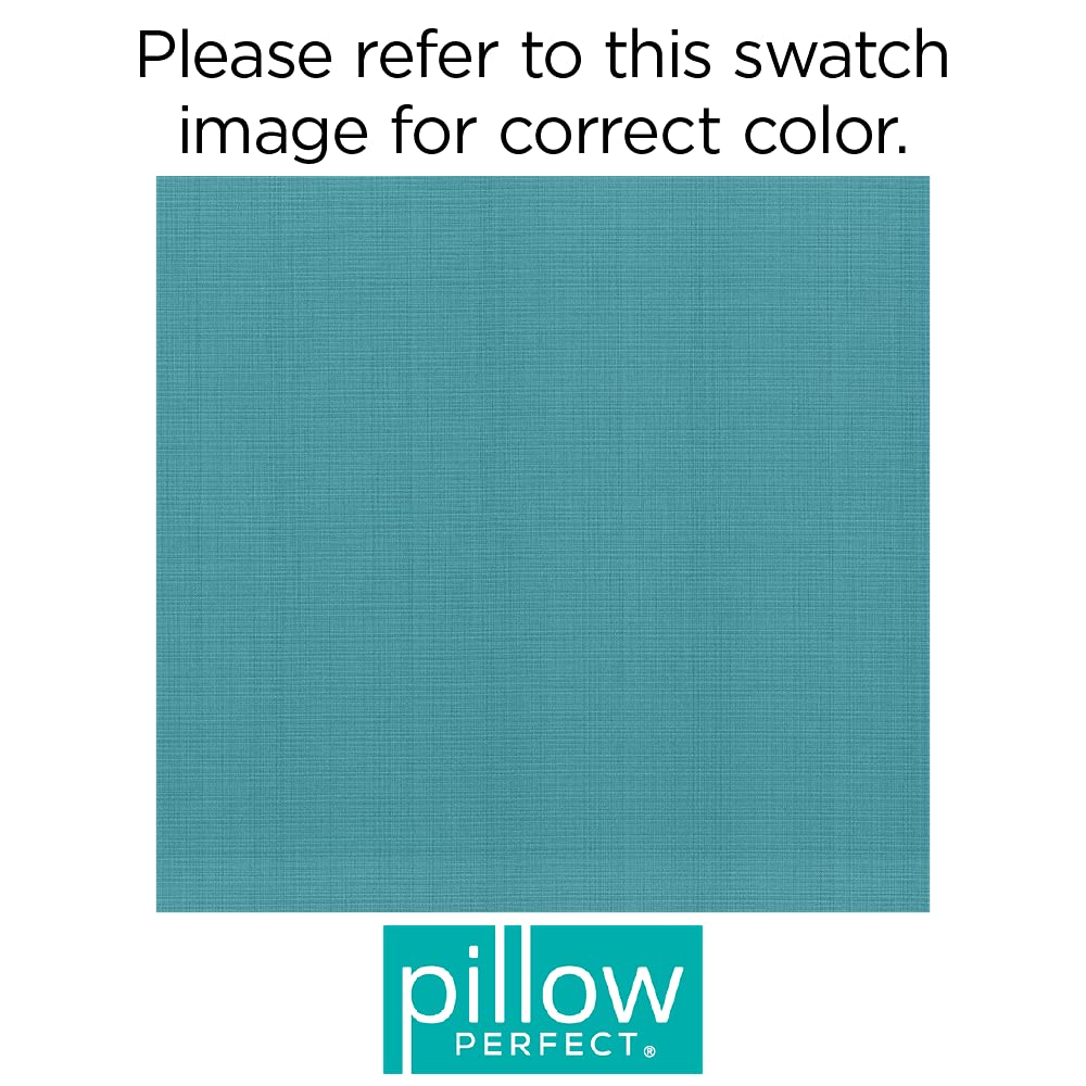 Pillow Perfect Forsyth Solid Indoor/Outdoor Large Lumbar Pillow Plush Fill, Weather And Fade Resistant, Large Lumbar - 16.5' X