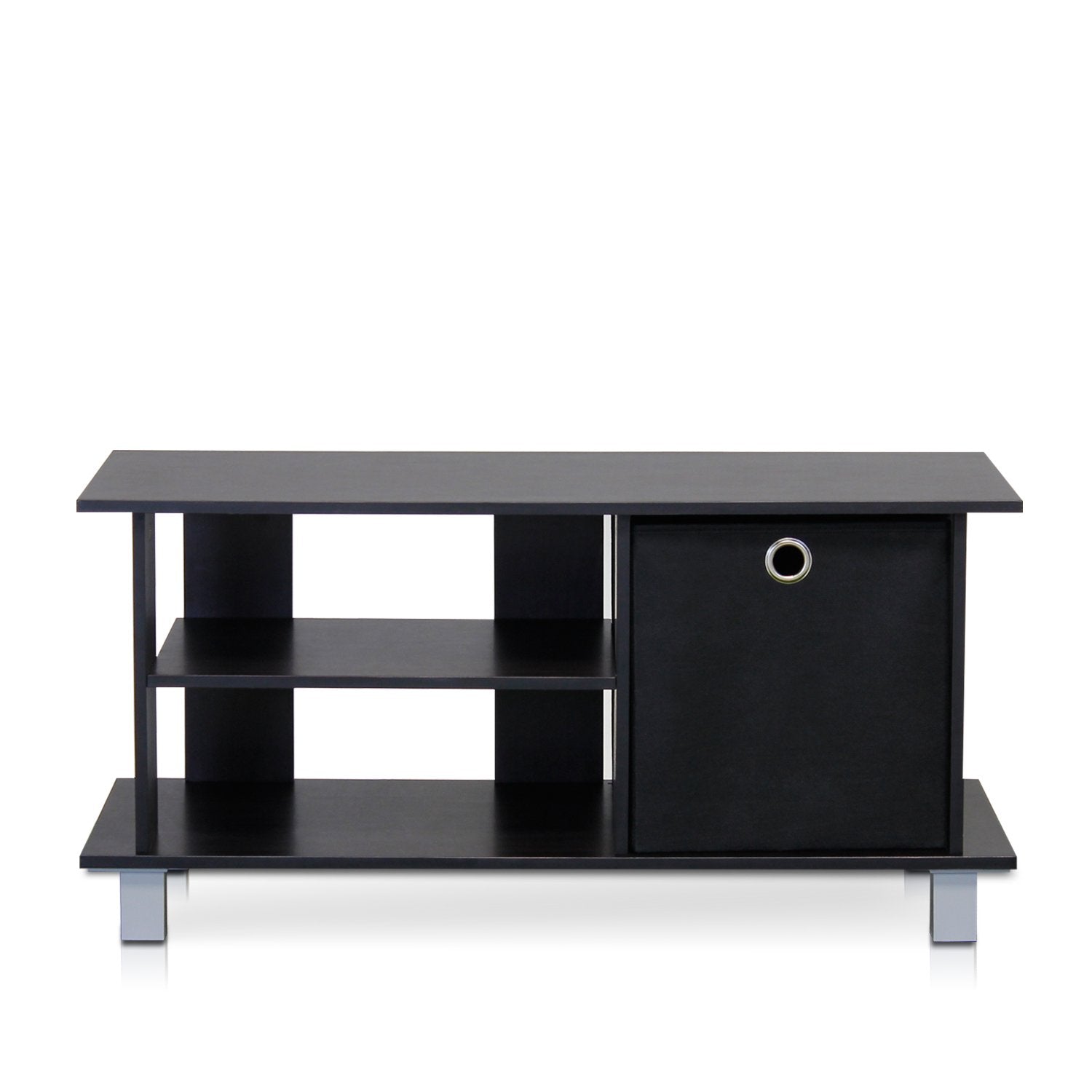 Furinno Simplistic Tv Entertainment Center, Espresso/Black