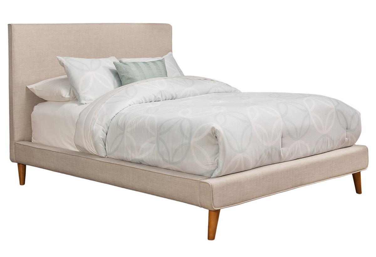 Alpine Furniture Britney Bed, Queen, Gray